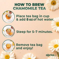 Peppermint & Chamomile Tea Bundle – 120 bags (60 in each pack), USA seller
