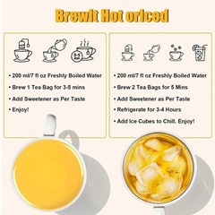 Premium Turmeric Ginger Cinnamon Tea Bags, 100% Natural &No Additive Support