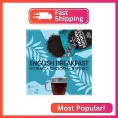 USDA Organic English Breakfast Loose Leaf Tea 1 lb – Strong Black Tea Blend, Ful