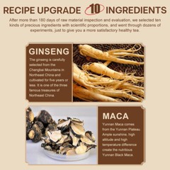 Ginseng Ten Treasures Tea Maca Mulberry Kidney Detox Liver Tea for Men Women