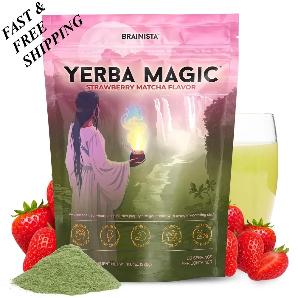 Yerba Magic, Yerba Mate Tea Instant Powder Drink with Nootropics, Pre & Probioti
