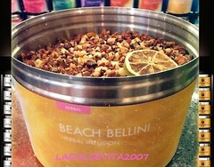 🏖️🍊🍑 NEW! RARE TEAVANA BEACH BELLINI HERBAL TEA 2 oz SEALED BAG!!! 🍑🌈🍑