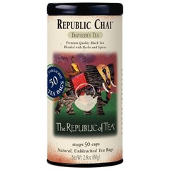 Republic Chai Black Tea Tin of 50 Tea Bags