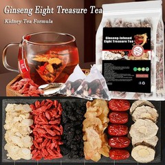 Ginseng Five Treasure Tea – Kidney Support, Red Date Herbal Blend 30-150 bags