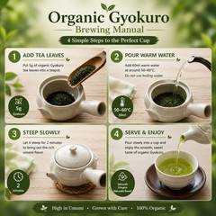 [3 Packs] Otsuka Japanese Organic Gyokuro Loose Leaf Tea – Total 150g – Shade-Gr
