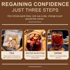 Ginseng Ten Treasures Tea Maca Mulberry Kidney Detox Liver Tea for Men Women