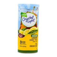 Crystal Light SugarFree Decaffeinated Lemon Iced Tea Naturally Flavored 6ct