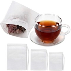 100-500 PCS Non-woven Tea bag Filter Empty Teabags Herb Loose Drawstring Bag