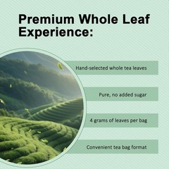 PiPi Tea Organic Oolong Bags – Whole Leaf, 20 (4g Each)