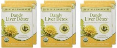 Teas, Caffeine Free Dandy Liver Detox Tea, 20 Count