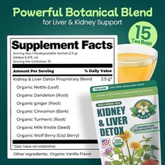 Premium Liver Detox Tea Natural Kidney Health Tea Dandelion Wolfberry Herbal Tea