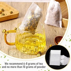 Disposable Tea Bags Bulk 1000 pcs Drawstring Filter Sachets for Loose Tea