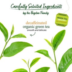 Bigelow Organic Decaf Green Tea Bags, 40 Count – Caffeine-Free Herbal Tea