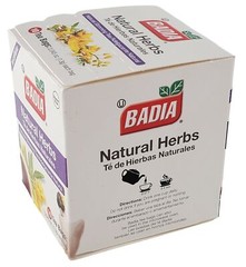 Badia Natural Herbs Natural Slimming Tea Caffeine-Free Bag – Box of 10 Tea Bags