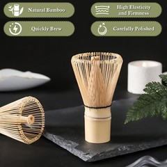 6 Pcs Matcha Whisk Set, Japanese Ceremonial Matcha Making Tools Kit for Bambo…