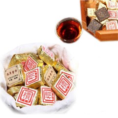 50g-500g Yunnan Bulk Ripe Puerh Tea Bohai Square Mini Puer Tea Brick Tea 1Pc/Cup