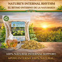 Hoja de Sen Té (Senna Leaf Tea Natural) Net Wt. 4 oz (113g) – 100% Natural,Vegan