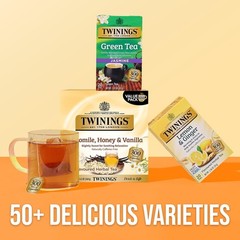 Twinings Camomile, Honey & Vanilla Herbal Tea Individually Wrapped Bags, 100 Cou
