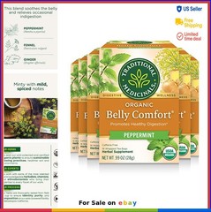 Herbal Digestion Tea Peppermint Fennel Ginger Organic Caffeine Free Kosher