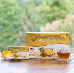 Wild American Ginseng Instant Tea, 80 sachets-Prince of Peace