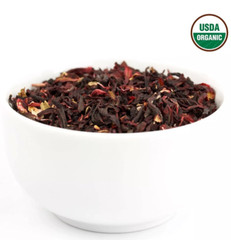 Hibiscus Tea 1LB (16Oz) 100% CERTIFIED Organic Hibiscus Flowers Herbal Tea