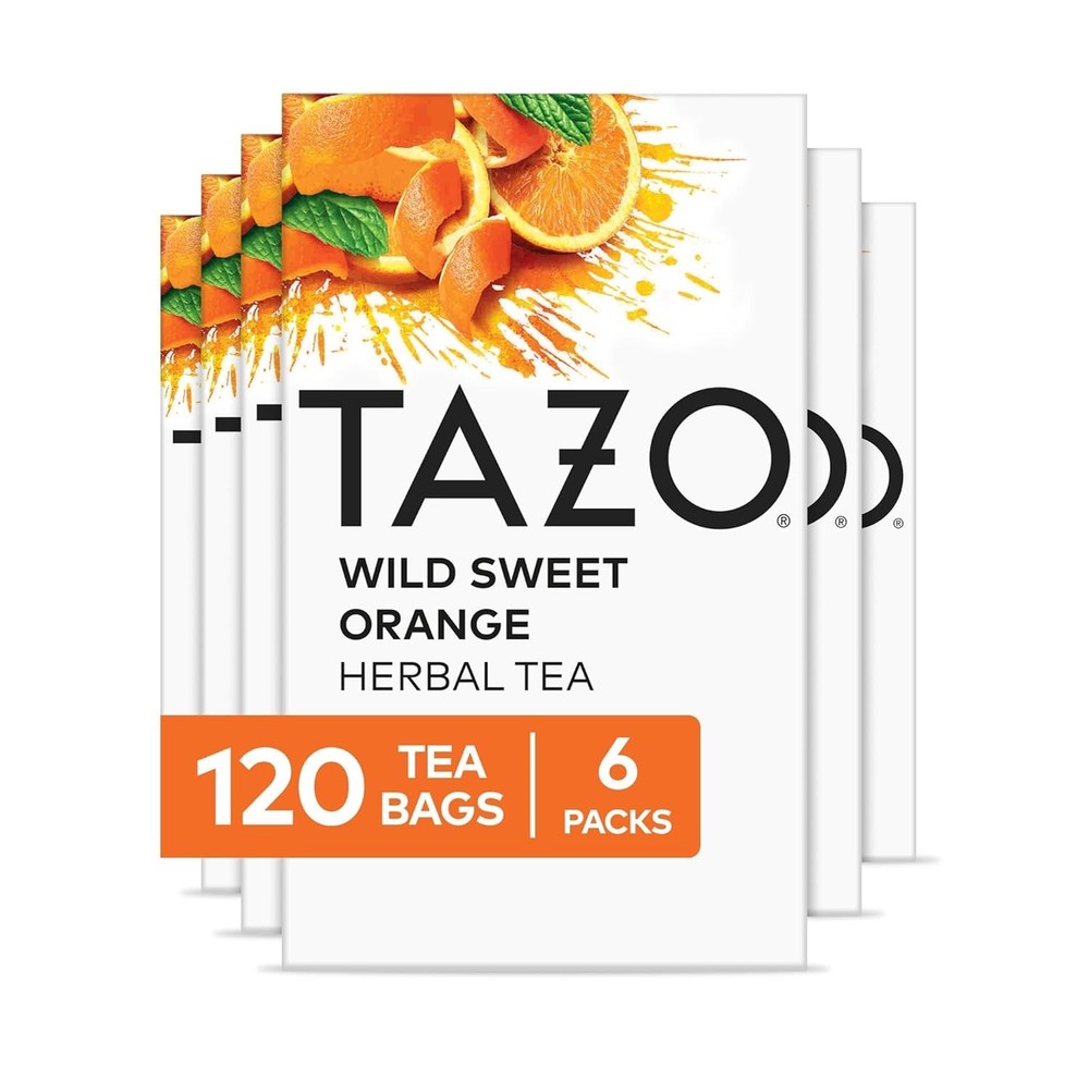 TAZO Wild Sweet Orange Tea Bags Unsweetened Herbal Tea 120 Total Tea Bags BB3/26