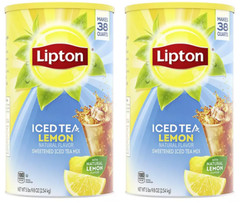 2 pack Lipton Sweetened Iced Tea Mix, Lemon, 89.8 oz. FREE shipping