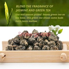 Pearl Jasmine Dragon Ball Tea Loose Leaf Premium Organic Green Tea 3.5 oz