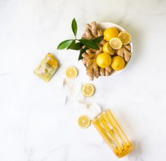 Lemon Ginger Tea Instant Ginger Honey Crystals, 30 Sachets -Prince of Peace