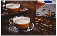 QuikTea Tea Latte, Masala Chai, 8.5 Ounce (Pack of 4)