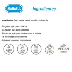 Manasul Herbal Tea 300 Count Organic Senna Peppermint Lemon Balm & More