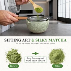 Matcha Whisk Set, Japanese Tea Ceremony Utensils (8 PCS) with Matcha Bowl wit…