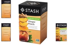 Green Tea with Ginger Peach & Matcha – 18 Count, Naturally Delicious