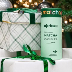 Aprika Life Matcha Bamboo Whisk Set with Holder | 100 Prong Chasen, Bamboo Sc…