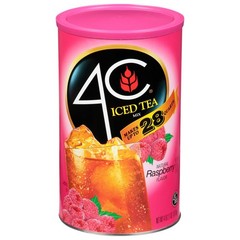 (4 pack) 4C Raspberry Iced Tea Mix, 66.1 oz, 1 Ct