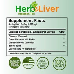 Higasan #1 Liver Detox Tea – Boldo, Diente de León, Curcuma & Cardo Mariano TEA