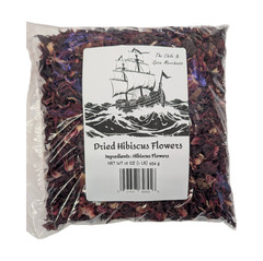 Organic Premium Dried Hibiscus Flowers, Jamaica Tea, pure flowers, 1lb