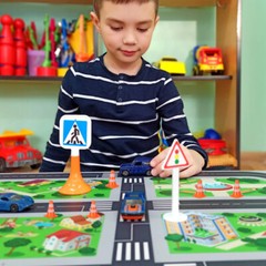 Model Traffic Cones Traffic Road Cones Construction Toys Model Traffic Signs
