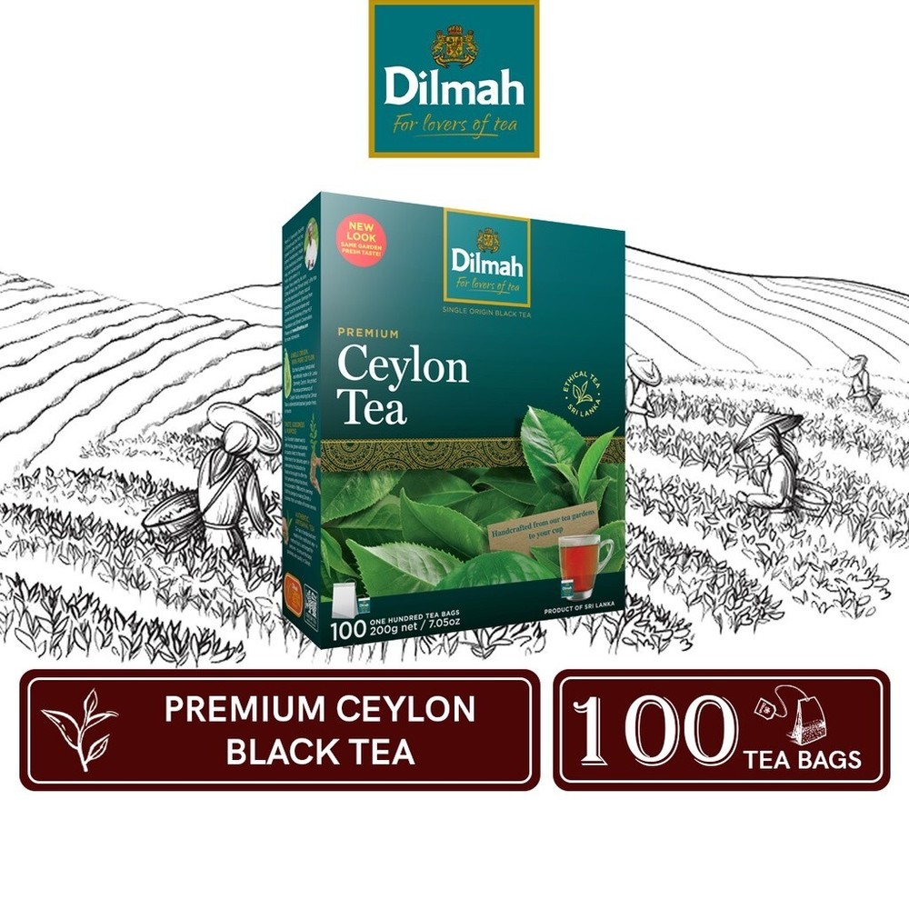 Premium Ceylon Black Tea 10 / 20 / 25 / 50 / 100 / 200 Tea Bags With Tag