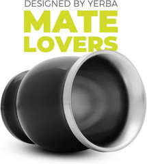 Stainless Steel Double-Wall Mate Cup and Bombilla Set – Yerba Mate Set Includes