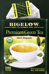 Bigelow Premium 100% Organic Chinese Green Tea, Individually Wrapped Tea Bags