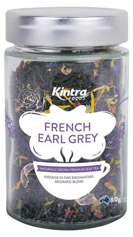 Kintra Foods FRENCH EARL GREY Naturally Grown Premium Leaf Tea 2.8 oz (80g)