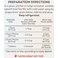 Lipton Southern Sweet Powdered Tea Mix, 28 Quarts