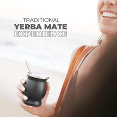 Stainless Steel Double-Wall Mate Cup and Bombilla Set – Yerba Mate Set Includes