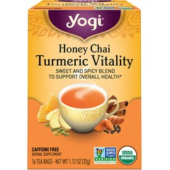 Yogi Tea – Honey Chai Turmeric Vitality – 6 Pack, 96 Tea Bags