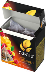 CURTIS Black Tea MANGO & BERRIES RF NO GMO Made in Russia US Seller 20 Pyramids