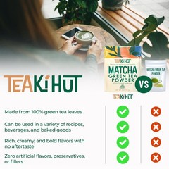 Matcha Green Tea Powder 5oz Unsweetened Pure for Baking Smoothies Latte Drinks