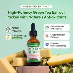 Green Tea 10:1 Extract 50% EGCG – Green Tea Liquid Drops – Vegan, 4X More Pow…