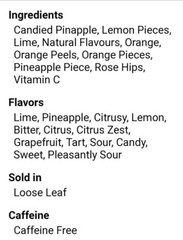 TEAVANA LIMEAID TWIST Loose Leaf Herbal Tea Fresh Pack Refreshment Cocktail