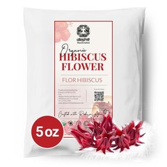 Dried Hibiscus Flower, Flor De Jamaica, Hibiscus Tea, Caffeine Free, 2.6oz